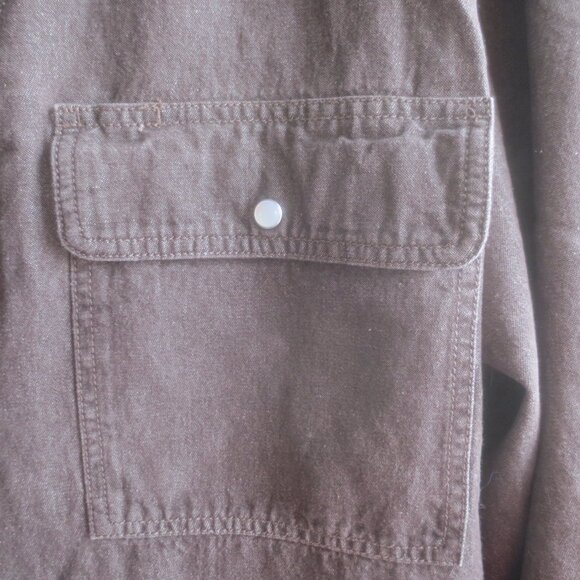 Dakota Heavy Duty Cotton Long Sleeve Snap Button Work Shirt - Size 2XL. - Picture 7 of 10